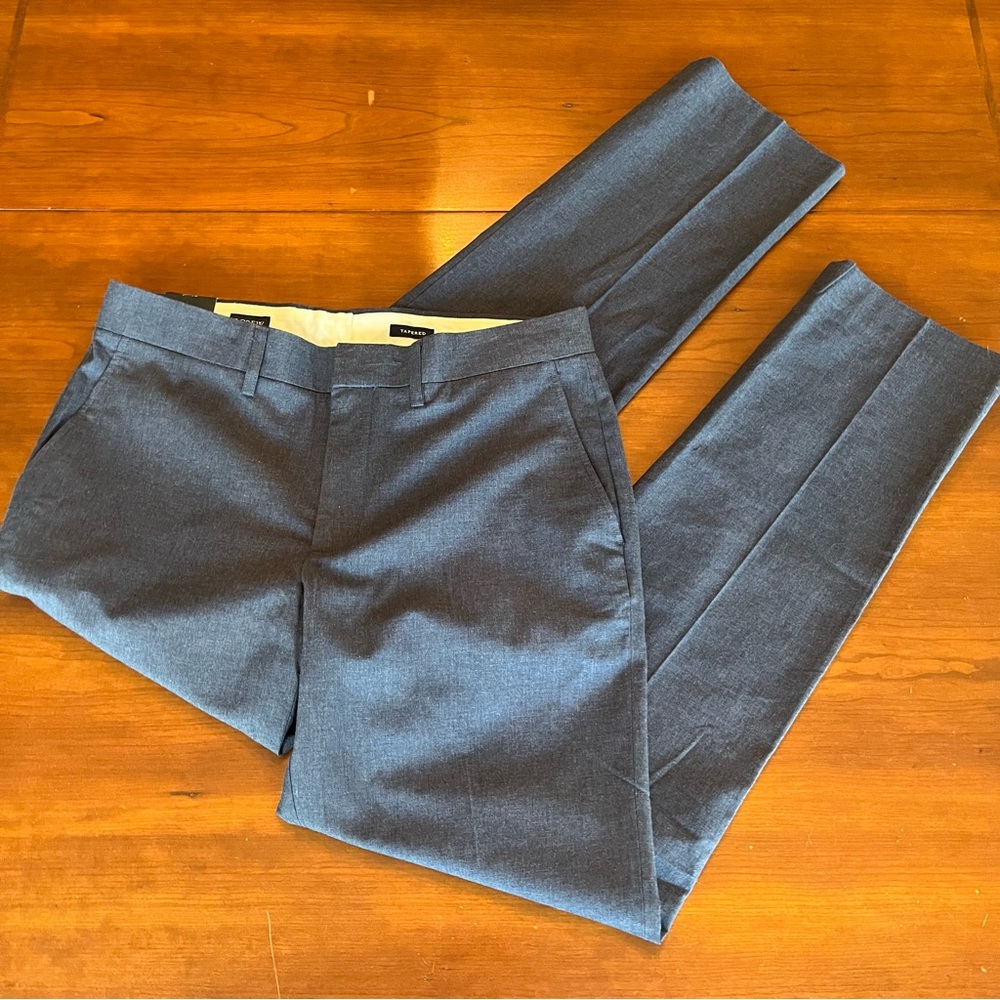 J. Crew Men’s pants Thompson dress pants NWT Blue Gray 31 x 32